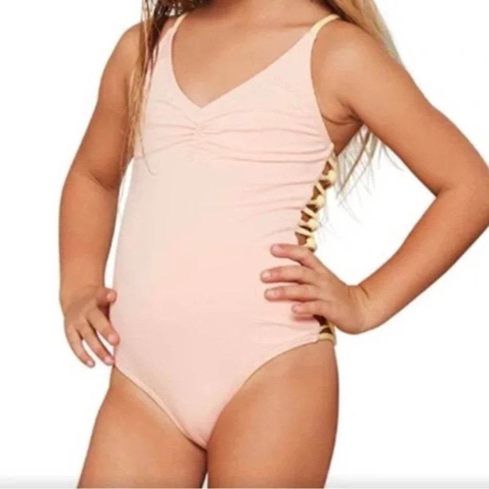 L*Space Little Leilani One Piece Swimsuit Pink Size 12 NWT Retails for $80